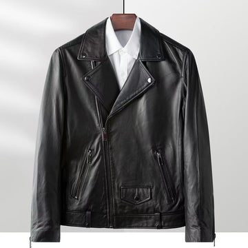 Men's sheep leather jacket classic all season men's top